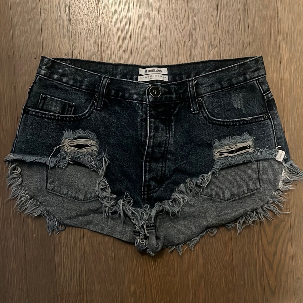 One teaspoon distressed denim shorts